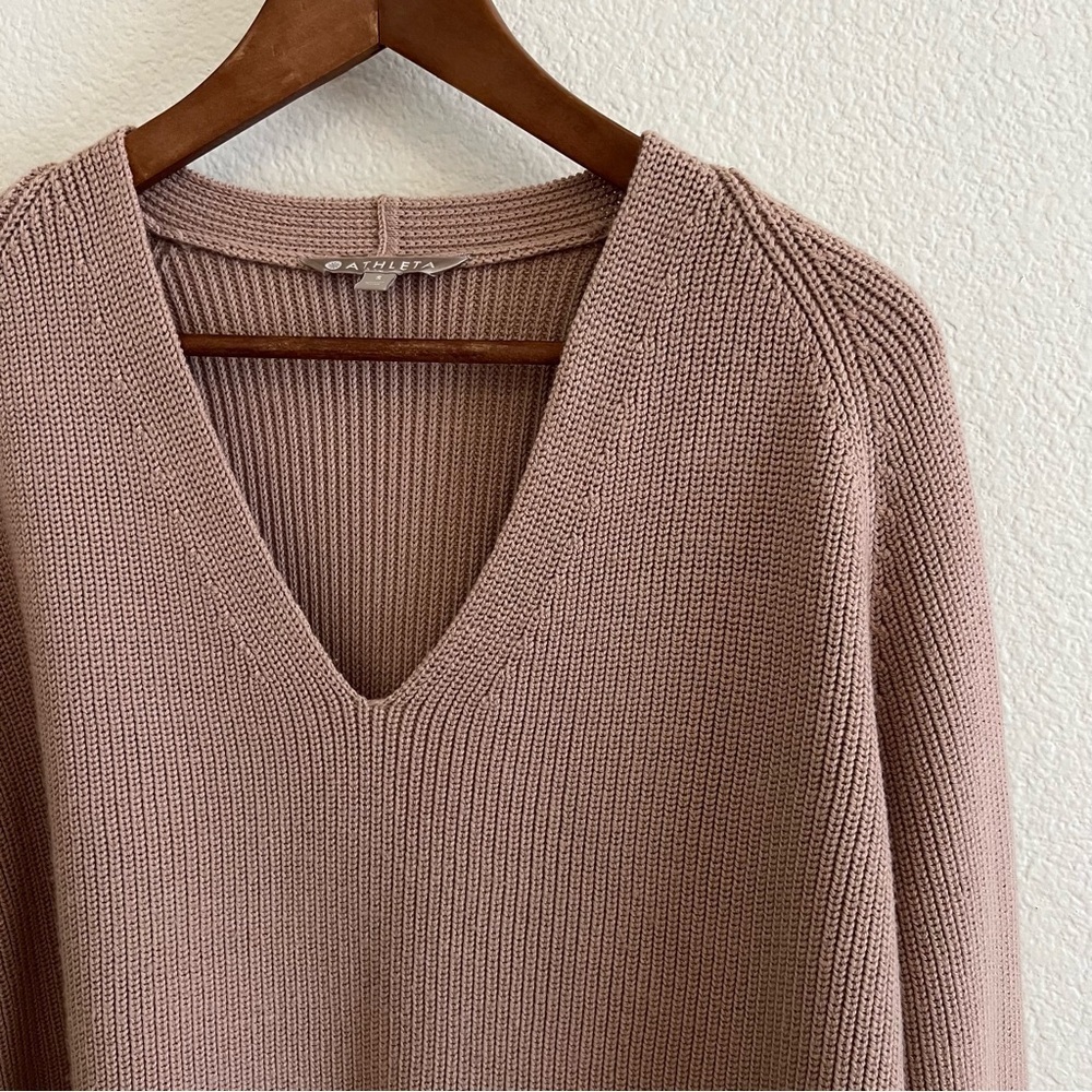 Athleta Switchback Pullover Sweater Rose Size Small - Picture 6 of 11